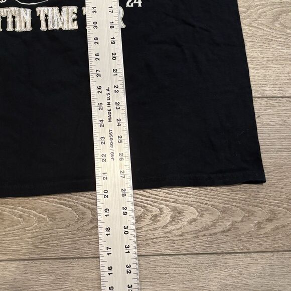 Zach Bryan Quittin Time Tour 2024 Graphic T-Shirt Black XL - Picture 4 of 6